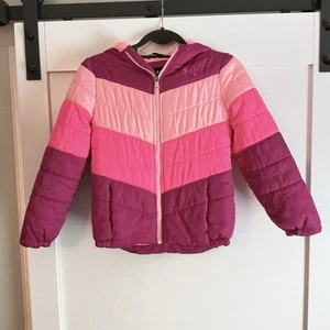 UNDER ARMOUR Storm Cold Gear Loose Girls Zip Prime Puffer Jacket Hooded Sz Med - Picture 1 of 7