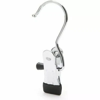 EINZELCLIP 12 CM 30 CM 40 CM CHROM METALL DOPPEL CLIP AUFHÄNGER FÜR JEANS ROCK SHOP - Bild 1 von 4