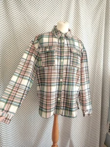 Girls River Island Ivory Pink Teal Check Shirt Jacket Shacket Age 15 16 Years Vg - Picture 1 of 18