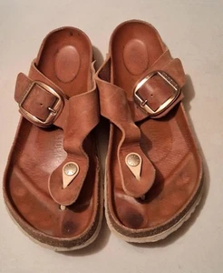 Birkenstock Gizeh Big Buckle Cognac 1018745 normale Weite Cognac Neu - Bild 1 von 9