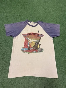 Camisa de Colección 1977 Lynyrd Skynyrd Gira de Verano Raglán Hombres Grande Blanca Roca MARCADA - Imagen 1 de 19