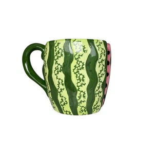 Taza de café vintage 1996 galleta barril sandía linda taza verano kitschy - Imagen 1 de 7