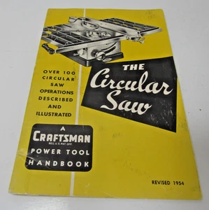 1954 The Circular Saw A Craftsman Power Tool Handbook #P13 - Picture 1 of 8