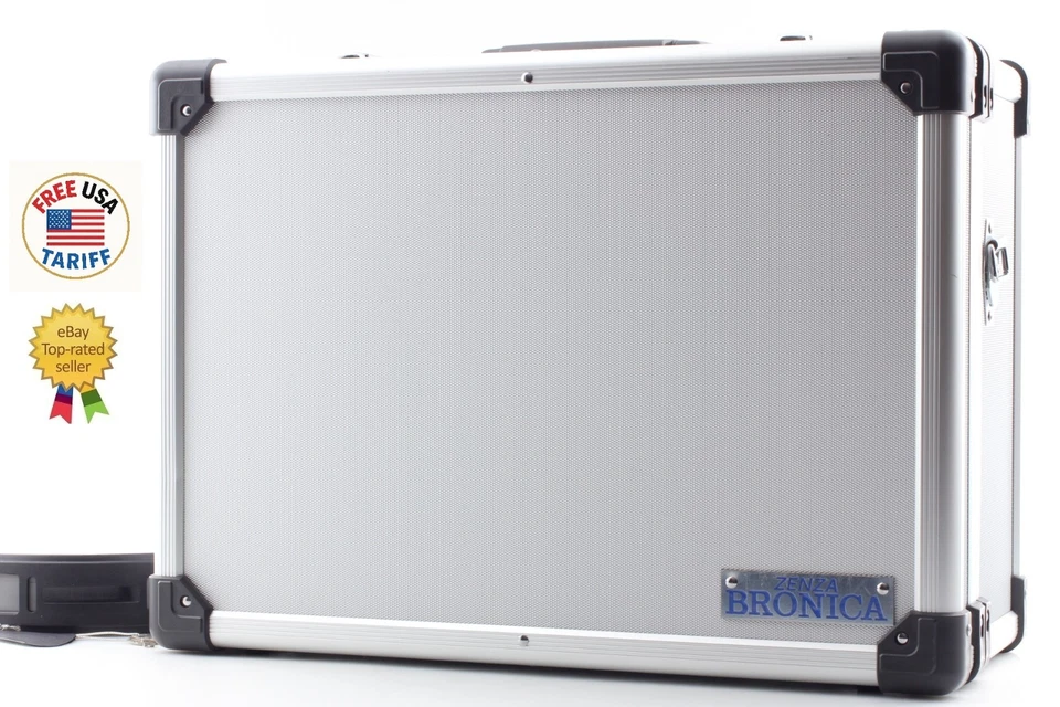 w/Key Strap [ Top Mint ] Zenza Bronica Aluminum Camera Trunk Case From JAPAN - Image 1 of 4