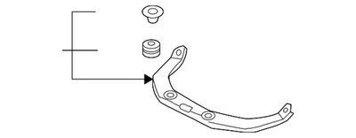 Genuine Nissan Rear Muffler Hanger 20741-JL00B - Image 1 of 2