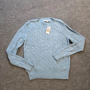 Vineyard Vines Sweater Womens Size Small Blue Wool Cable Knit Preppy Capsule - Picture 1 of 10