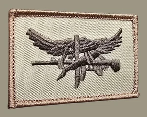 SWAT OPERATOR BROWN EAGLE GEWEHR K BAR BLITZ ARMEE TAKTISCHER HAKEN PATCH - Bild 1 von 7