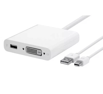 GENUINE Apple A1306 Mini Display Port to Dual-link DVI Adapter, MB571LL/A, White - Image 1 of 4