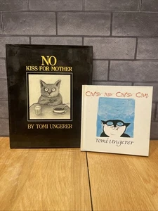 Tomi Ungerer NO KISS FOR MOTHER (1991) & CATS AS CATS CAN (1997) - Foto 1 di 15