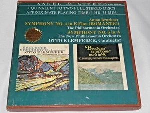 Bruckner - Symphony No. 4 & 6 - 3 3/4 ips Reel to Reel Tape - Otto Klemperer - Imagen 1 de 2