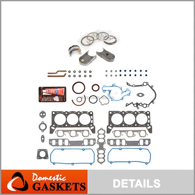 Комплект повторных колец двигателя подходит для 94–95 Ford Mercury Lincoln 3,8 л OHV - Изображение 1 из 4