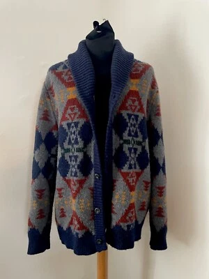 Pendleton Aztec Shawl Cardigan XL in excellent Condition. Shetland Lambswool. - Image 1 of 4