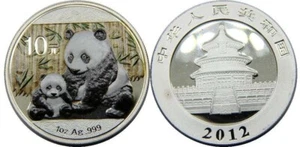 Collectible Chinese Silver Panda Coin - 1 oz. - Color Sample - 10 Yuan - Picture 1 of 3