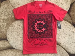 Crooks & Castles Death Row Records T-Shirt Mens Size Small Red NWT $32.00 - Picture 1 of 4