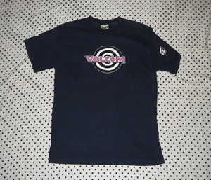 Vintage VOLCOM STONE M short sleeve t-shirt Made In USA Surf Skate Dark Blue 90s - Picture 1 of 6
