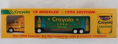 Crayola Die Cast 18 Wheeler Big Rig 1994 Edition with Crayons, In Box - Image 1 of 4