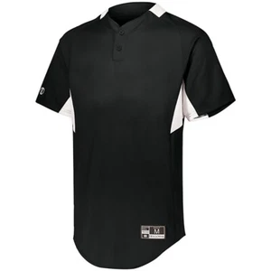 Holloway 221224 Youth Game7 Two-Button Baseball Jersey Top T-Shirt - Picture 1 of 19