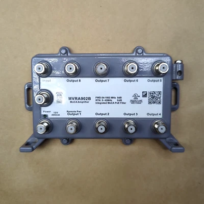 MVRA902B MoCA Residential Amplifier 8 port UL Listed - Image 1 of 4