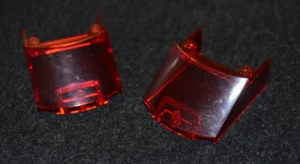 (2) 4x5x1 .3 RED Rounded Translucent Canopy Windscreen Bricks ~ New Lego Parts - Picture 1 of 1