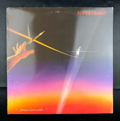 Supertramp Famous Last Words UK Press vinyl record LP 12" album 33 RPM, EX - Image 1 of 4