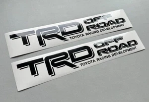 JUEGO DE 2 calcomanías Toyota Tacoma Tundra con Banner a Rayas Laterales TRD Offroad - Imagen 1 de 5