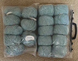 Lot of 18 NEW Filatura Di Crosa Spongy Baby yarn - color 14 - minty - nice! - Picture 1 of 5