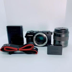Canon EOS M2 Mirrorless SLR + CANON ZOOM LENS EF-M 18-55mm 1:3.5-5.6 IS STM - Picture 1 of 12