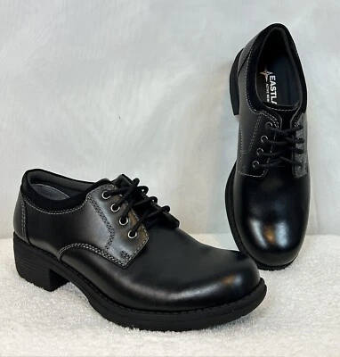 NUEVO Zapatos Oxford para Mujer Eastland Stride Gruesos Negros/Talla 6.5 Foto 1 de 4