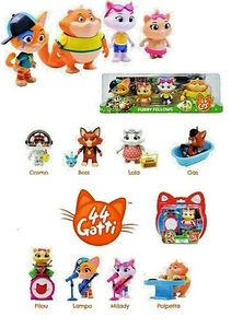 44 GATTI BUFFYCATS E FRIENDS LAMPO MILADY POLPETTA PILOU FIGURE IN BLISTER 8 CM - Picture 1 of 17