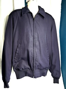 Vintage DSCP Wings Blue Military Wool Blend Mens Full Zip Deck Jacket 44 XL - Picture 1 of 7