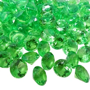 100pcs 20mm Acrylic Faux Diamond Crystal Treasure Gems For Table Scatters Vase F - Picture 1 of 7