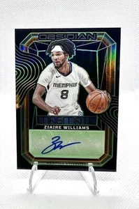 2023-24 Obsidian ZIAIRE WILLIAMS #MS-ZWL Magmatic Sig. Auto Green Etch SSP /25 - Picture 1 of 2