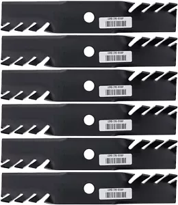 6 USA Mower Blades® Toothed for Exmark® 116-5177-S 103-6396 116-5177 48" Deck - Picture 1 of 7
