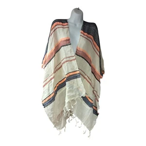 Old Navy Loose Knit One Size Striped Shawl Women’s With Pockets - Picture 1 of 10