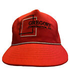 Marcon Usa Red Gregory Construction House Building Red Snapback Baseball Cap Hat