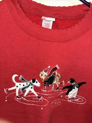 Sudadera Mujer Holiday Editions Bordados Rojos Talla M Foto 1 de 4