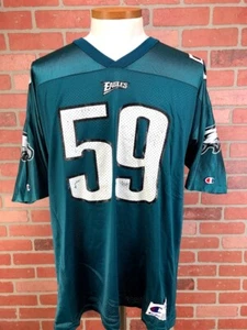 Mike Mamula Philadelphia Eagles Vintage Champion NFL Jersey USA Made Size 52 - Picture 1 of 6