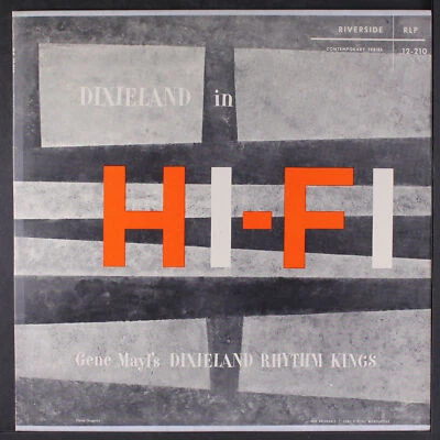 GENE MAYL'S DIXIELAND RHYTHM KINGS: dixieland in hi-fi RIVERSIDE 12" LP 33 RPM - Image 1 of 2