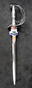 English Sword / Sabre Letter Opener - Oban Coat of Arms - Picture 1 of 4