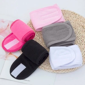Soft Toweling Spa Headband Adjustable for Face Washing, Bath & Makeup UK - Picture 1 of 9