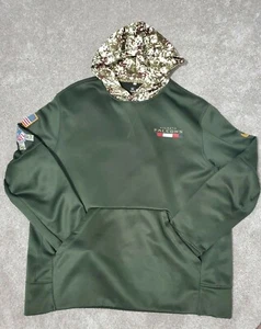 Rare Atlanta Falcons Nike Dri Fit Camo NFL Pullover Hoodie Size L Military - Picture 1 of 9