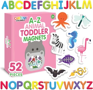 Animal Toddler Magnets for Refrigerator – 52 Fridge Magnets for Toddlers Play wi - Picture 1 of 9