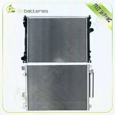 Car 13157 Radiator and AC 3237 Condenser Fits 2013-2015 Dodge Charger Challenger Foto 1 de 4