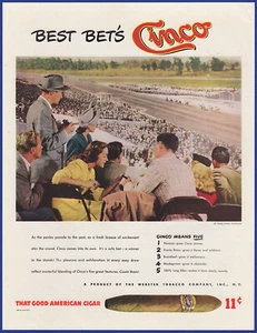 Vintage 1947 CINCO Cigars Webster Tobacco Company Smoking Ephemera 40's Print Ad - Picture 1 of 1