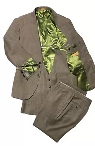 Indochino Surgeon Cuff Gray Glen Plaid 3-Piece Men's Suit Size 40R/32 - Picture 1 of 24
