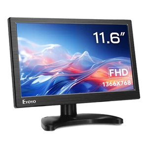 11.6in HDMI/VGA/BNC/AV Video Monitor FPV DDisplay, Gaming Raspberry pi 5 Screen - Picture 1 of 12