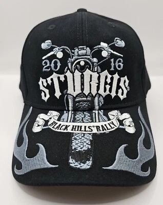 Кепка 2016 76th Sturgis Black Hills мотоциклетная велосипедная ралли Flames L/XL - Изображение 1 из 4