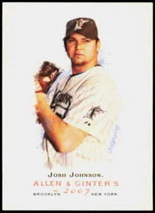 2007 Topps Allen & Ginter #282 Josh Johnson Florida Marlins - Picture 1 of 2