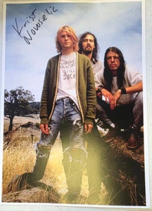 Krist Novoselic Nirvana handsigniert A4 Präsentation Musik Memorabilia Autogramm - Bild 1 von 13