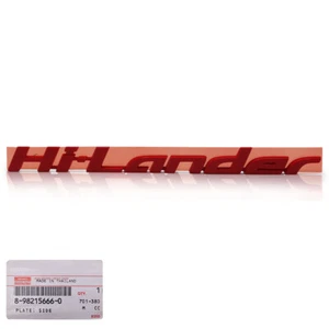 For Isuzu D-Max Hi-Lander 2012 2015 2018 19 L/R Red Side Logo Hi-Lander - Picture 1 of 8